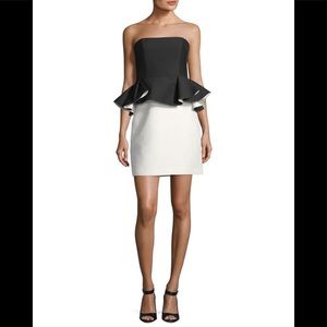 NWT HALSTON HERITAGE PEPLUM MINI DRESS